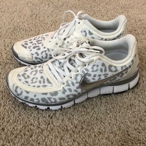 Nike Run Free 5.0, white snow leopard